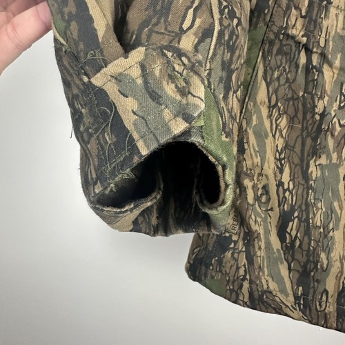 Mens VTG 90s Civilian M-65 Hunting Field Jacket - Trebark Sz M 1990s Camo Army - Picture 10 of 17