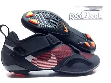 NIKE SUPERREP CYCLE CYCLING SHOE BLACK/METALLIC SILVER SIZE MEN'S 8 [CW2191-008]