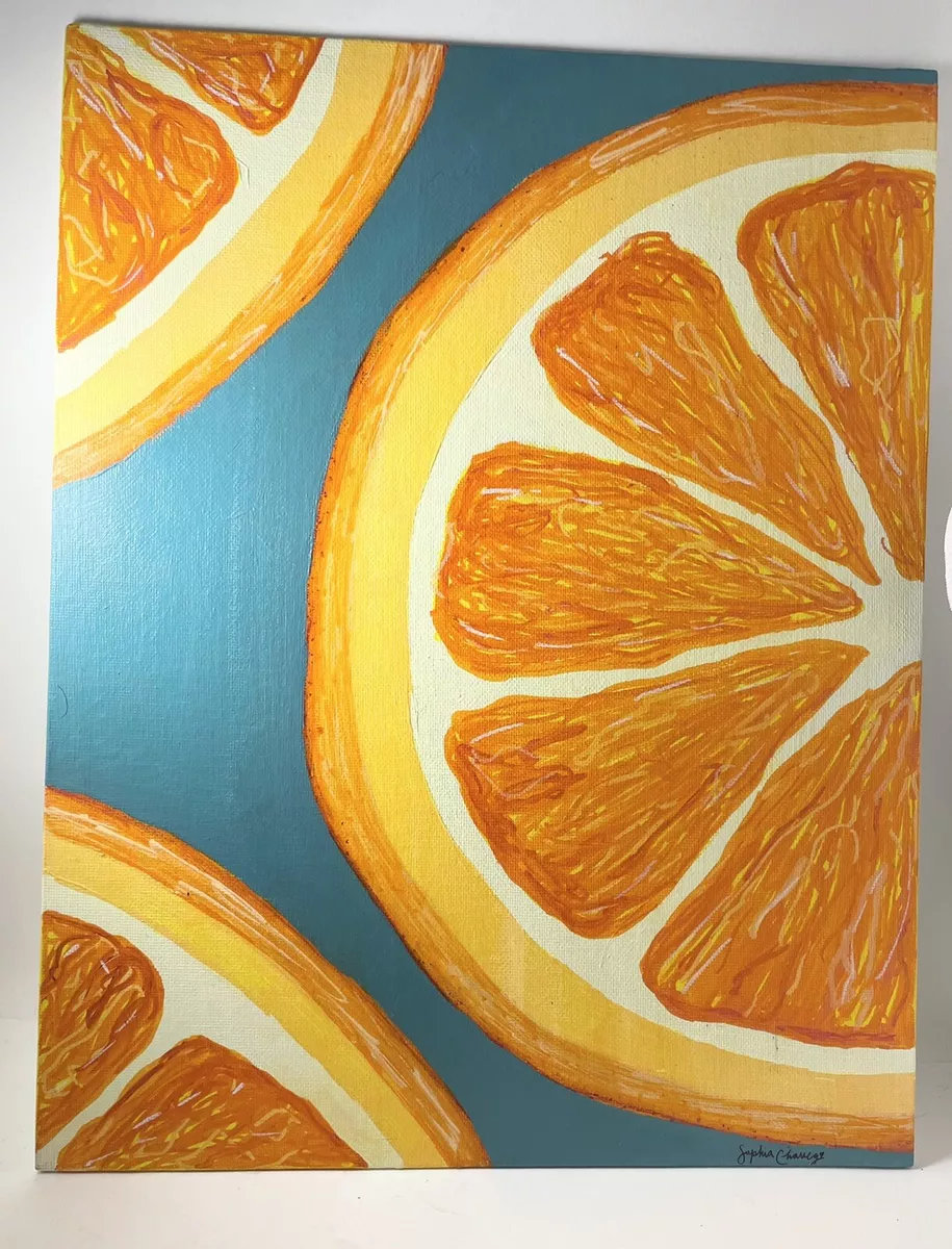 Orange painting on sale