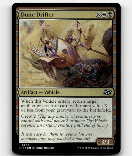 FOIL - MTG Dune Drifter #200 - Aetherdrift | eBay
