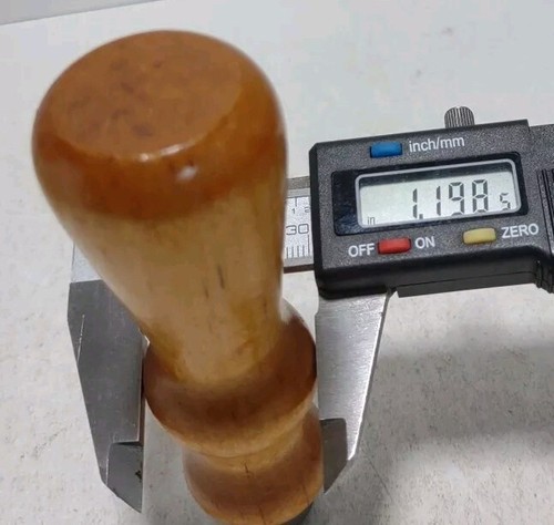 Finished Wooden Tool Handle With Ferrule Drilled Center Files Wood Turning Craft - Picture 8 of 14