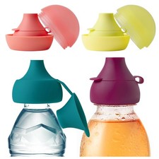 Boon Snug Sip Universal Water and Juice Silicone Bottle Toppers - Soft Multi