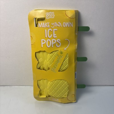 Cool Gear Make Your Own Ice Pops Pineapple Mold 3 Pack Reusable