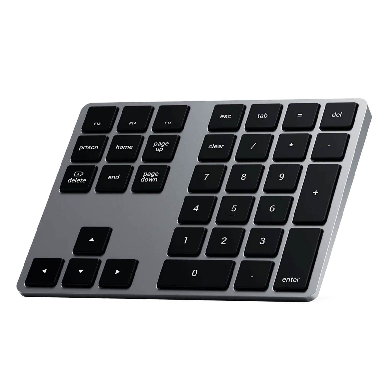 Pavé numérique sans fil slim premium gris texturé avec fonctions macOS