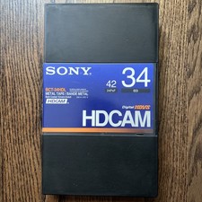 Sony BCT-34HDL HDCAM Video Cassette Metal Tape 60i 24PsF