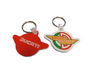 Motorcycle Keychain Key Chain Ducati Meccanica Retro Vintage Style QTY1