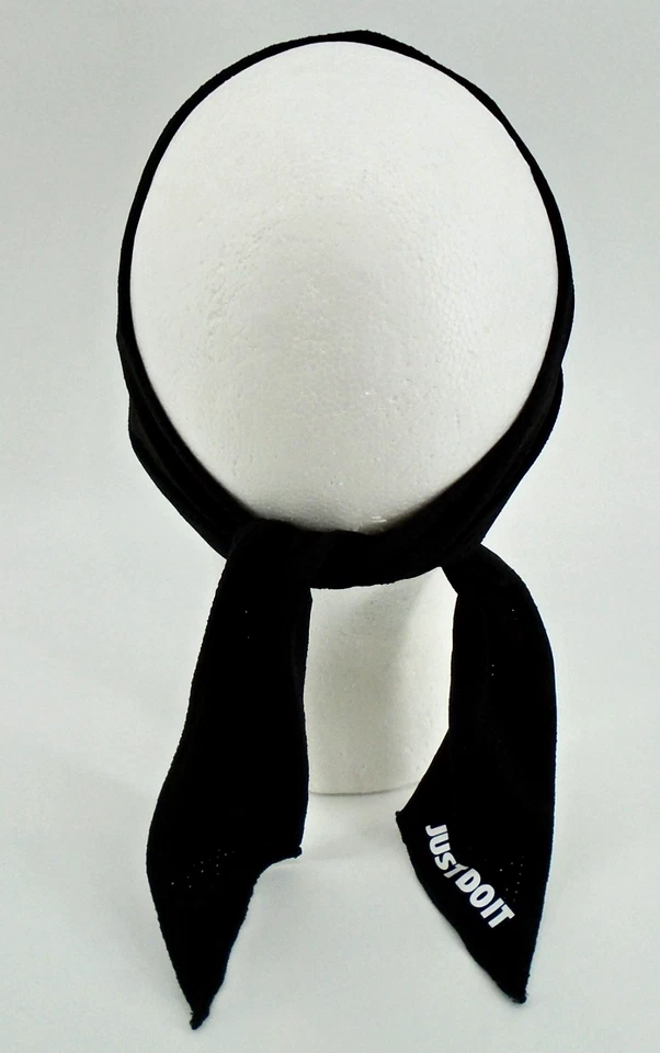 耐克 Head Tie DRI-FIT Terry 男式黑色/白色 — 第 3/4 张图片