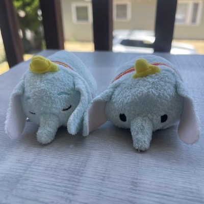Disney Tsum Tsum Dumbo Elephant Plush Toy Set Of 2 3.5'' Embroidered Stackable
