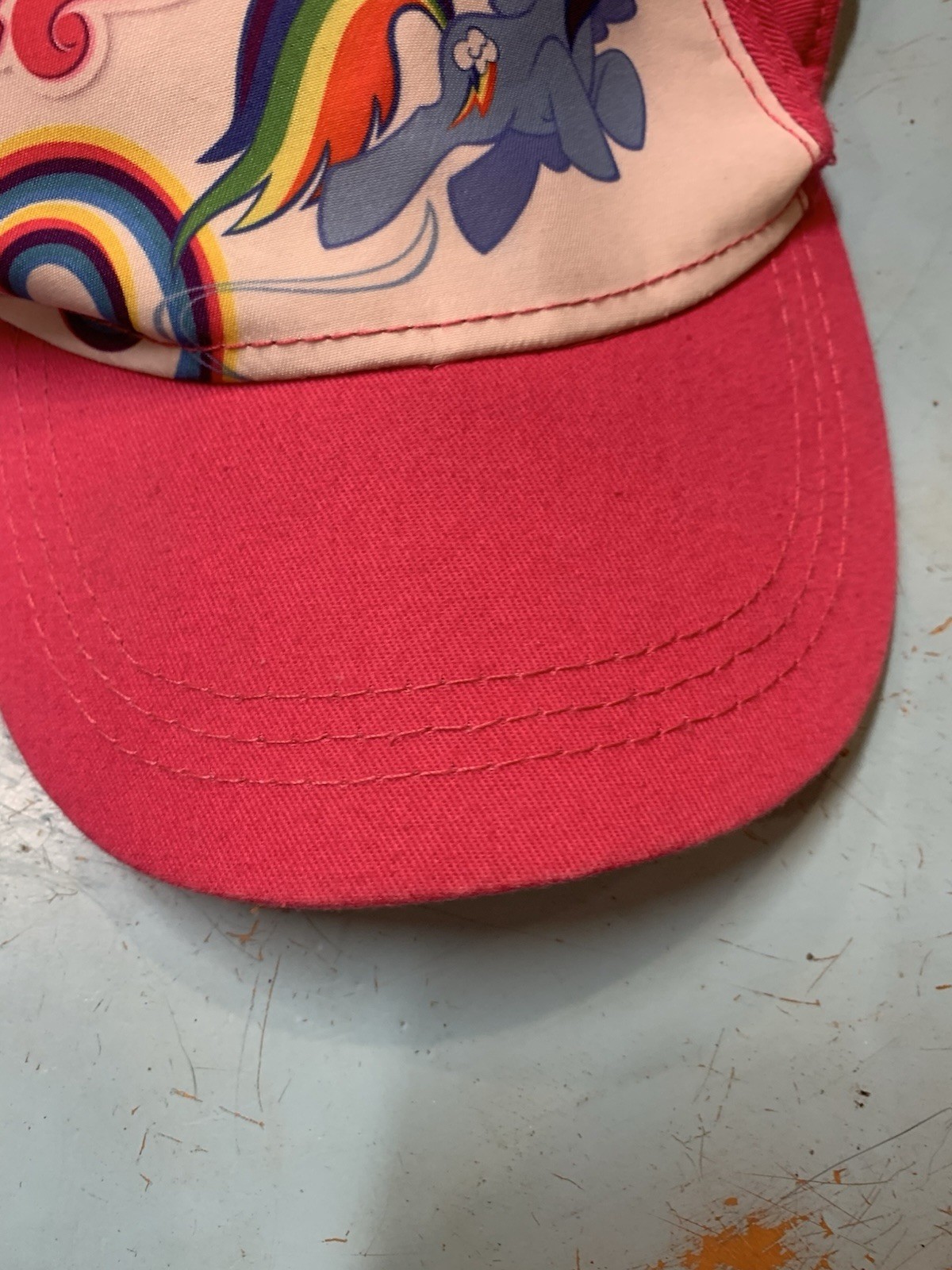 Cappello bambina My Little Pony Rainbow Dash nuovo berretto snapback nuovo con etichetta rosa