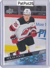 2020-21 Upper Deck 729 Nolan Foote young guns New Jersey Devils