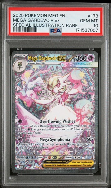 2025 Pokemon Mega Evolution Mega Gardevoir ex #178/132 SIR PSA 10
