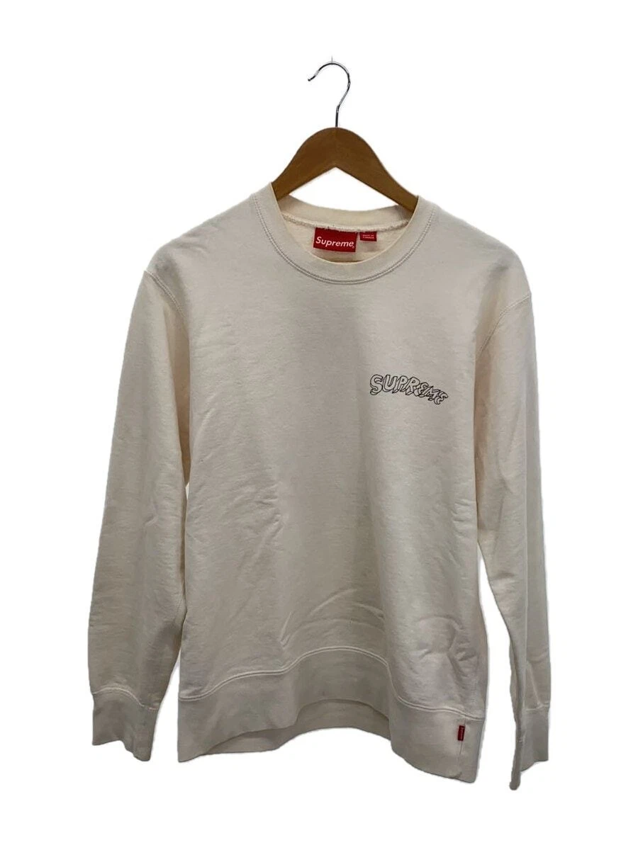 Sweat col rond Supreme crème M occasion