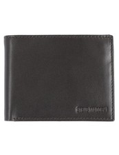 Slim Leather Wallet for Men with Extra Capacity Attached Flip Pockets