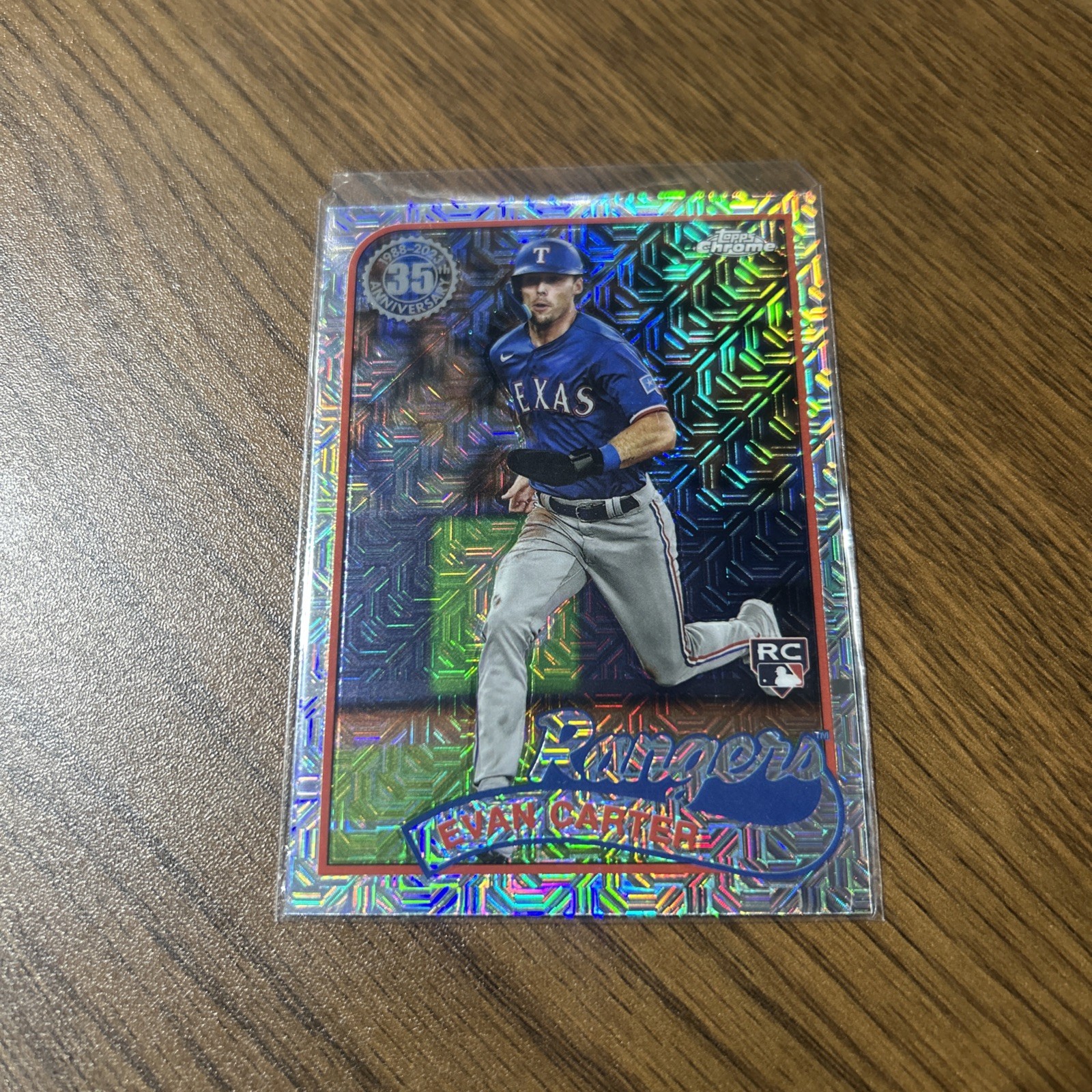 2024 Topps Series 1 - 1989 Topps Chrome Silver Pack Evan Carter #T89C-21 (RC)