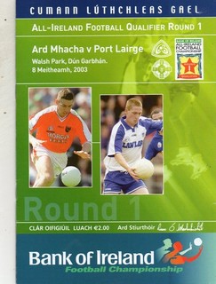 GAA FOOTBALL WATERFORD V ARMAGH ALL IRELAND QUALIFIER 8/6/2003