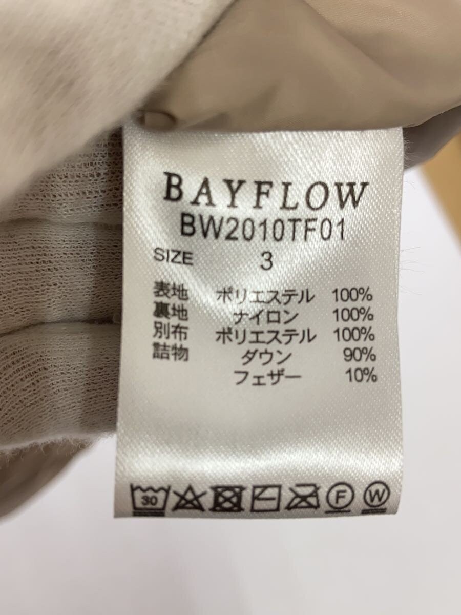 BAYFLOW Long Down Jacket 3 Polyester BEG BW2010TF… - image 4