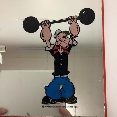 POPEYE ミラー ビンテージ Vintage Popeye Mirror 1980 King Features Syndicate ~10