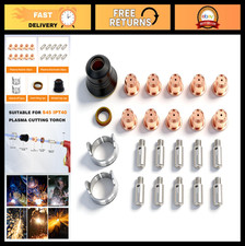 24PK Plasma Cutter Consumables Set, Electrode Tips 0.039'', Fit CUT-55DS/60DS/65