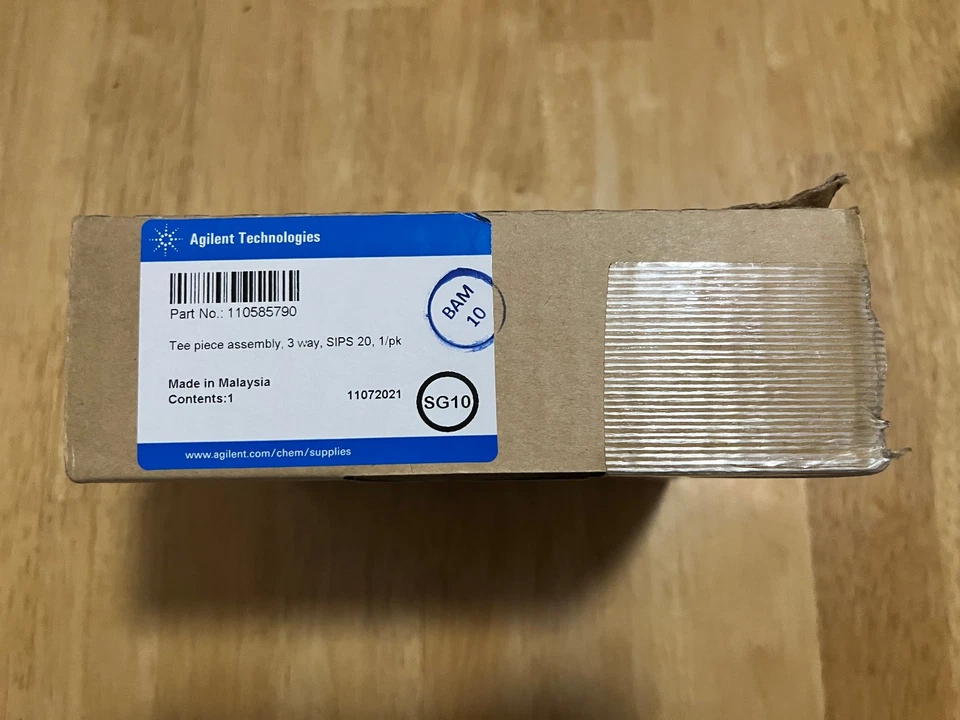 Conjunto de pieza de camiseta, 3 vías, SIPS 20 - Componente Agilent Flame AA - Usado Foto 2 de 4