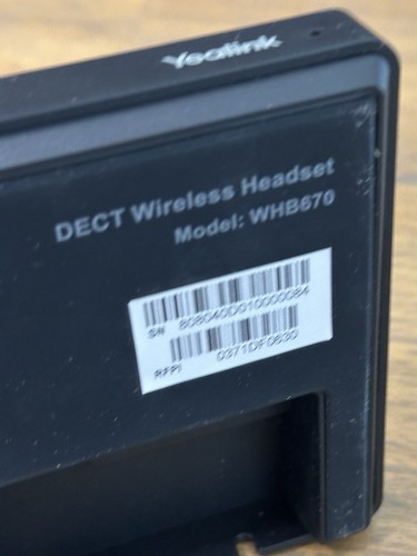 Yealink WH67 UC DECT Wireless Charging Workstation Base ONLY (WHB670) *Open Box* - 第 9/9 張圖片