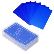 0.21mm Metal Business Cards, 100 Pack Name Card Laser Engraving, Dark Blue