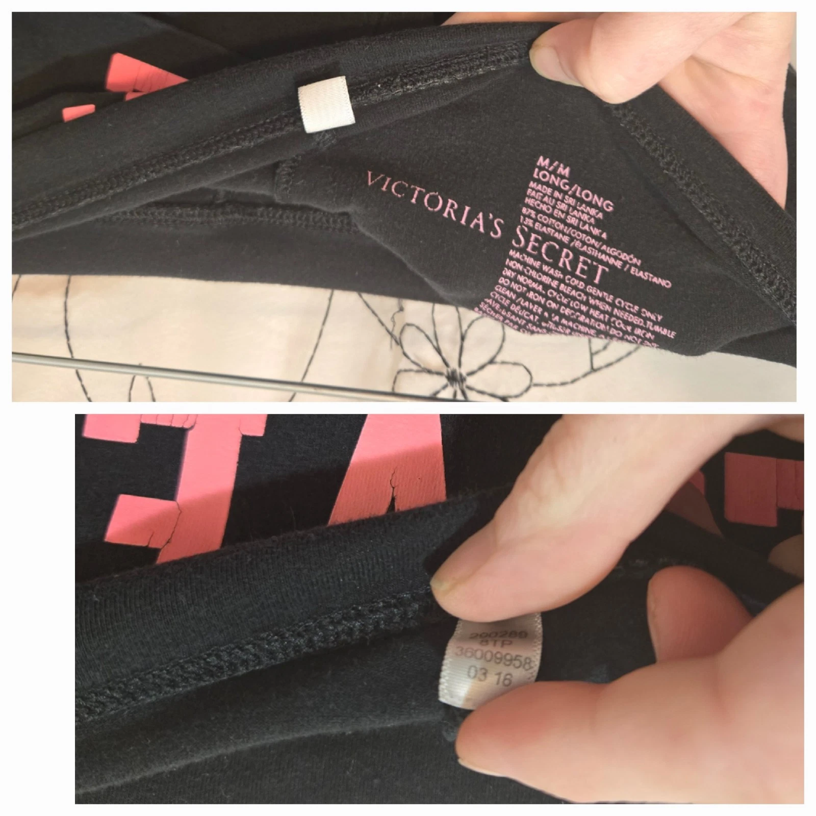 victoria-secret-vs vintage foldover flare solid pants