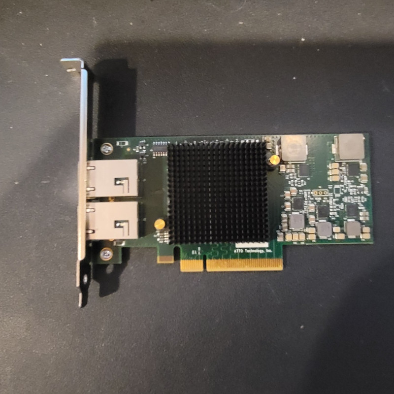 ATTO Technology FastFrame NT12 Dual Port 10GBASE-T PCIe 2.0 Network Adapter