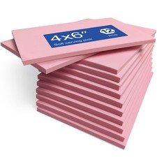 4 x 6" Pink Carving Blocks, 12 Pack Soft Linoleum Blocks for Printmaking, Sta...