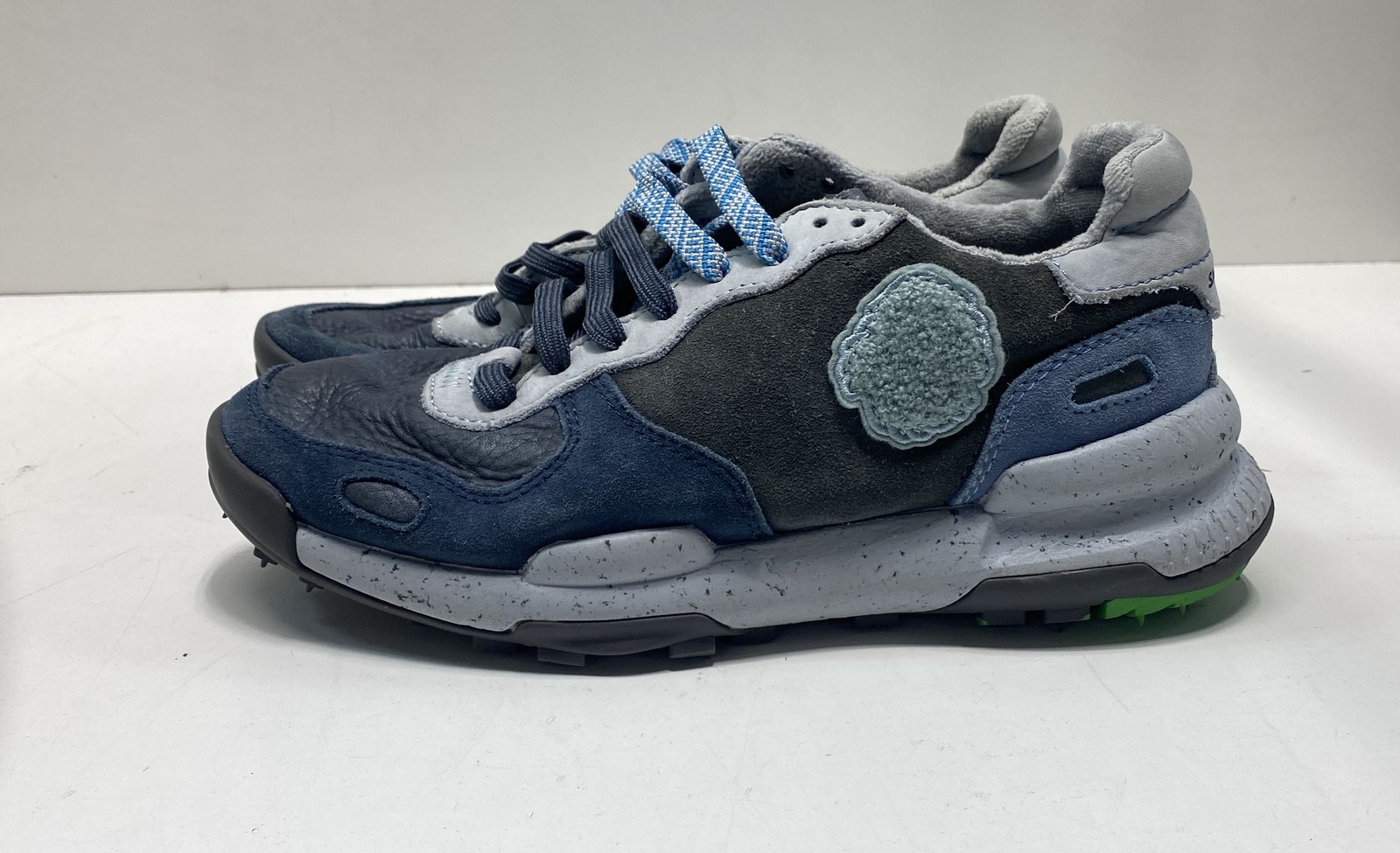 SAOLA Scarpa da tennis sportiva Satorisan uomo blu multi camoscio suola piatta stringata