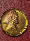 BEAUTIFUL  STUNNING   MS 1947-P Lincoln Wheat Cent Penny GEM  RED IRIDESCENT BU