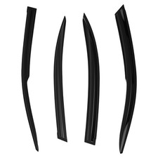 4pc Window Rain Guard Set For Honda Civic 4door 01-05 Black Wind Deflectors