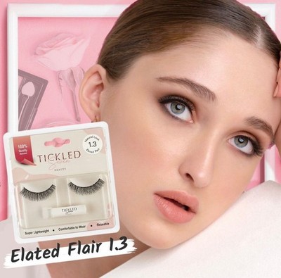 EYELASHES 100 % HUMAN HAIR, NATURAL LOOKING AND SUPER LIGHT WIGHTED, # 10 Pairs