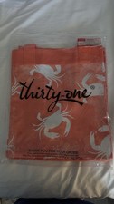 Vtg Thirty-One Essential Storage Tote In A Pinch NWT Crab Design Beachy