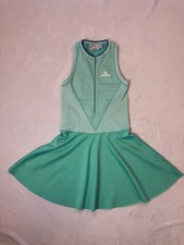 Stella McCartney x Adidas Barricade Tennis Dress in Hyper Green Mesh Back Size M