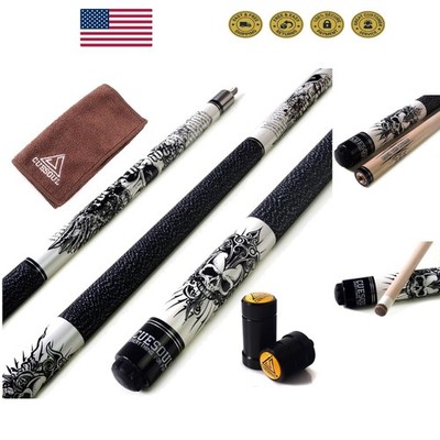 58 Inch Professional Maple Pool Cue Kit - Includes Joint Protectors & Carry Bag