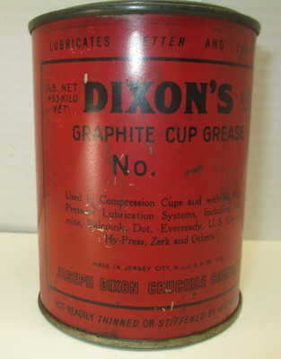 Dixon's Grease Oil / Gas Station Metal 1 # Can