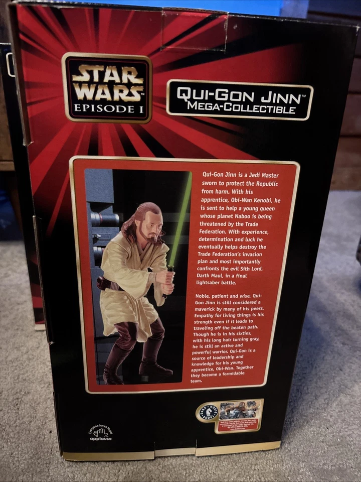 星球大战第 1 集 Qui-Gon Jinn Mega 收藏可动人偶 - 1999 — 第 3/4 张图片