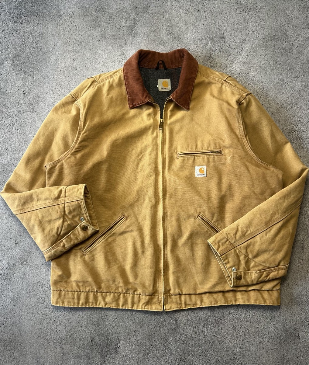 Carhartt J01 BRN Detroit Jacket tg. 46 (Oversize) Original Vintage