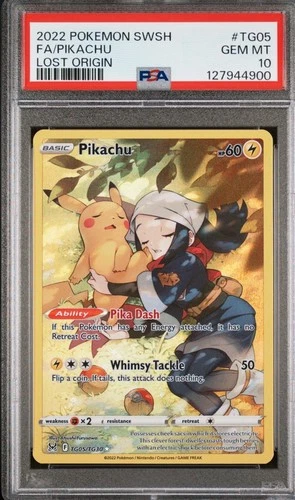 Pokemon Pikachu Full Art TG05 2022 Lost Origin Trainer Gallery PSA 10 GEM MINT