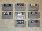 Super Nintendo Game Cartridge Lot Of 7 Tested, Mario, Captain America, TMNT