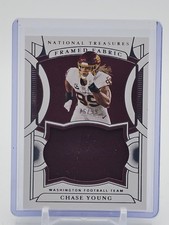CHASE YOUNG 2021 NATIONAL TREASURES FRAMED FABRIC PATCH /99 #FF-CY Q6978