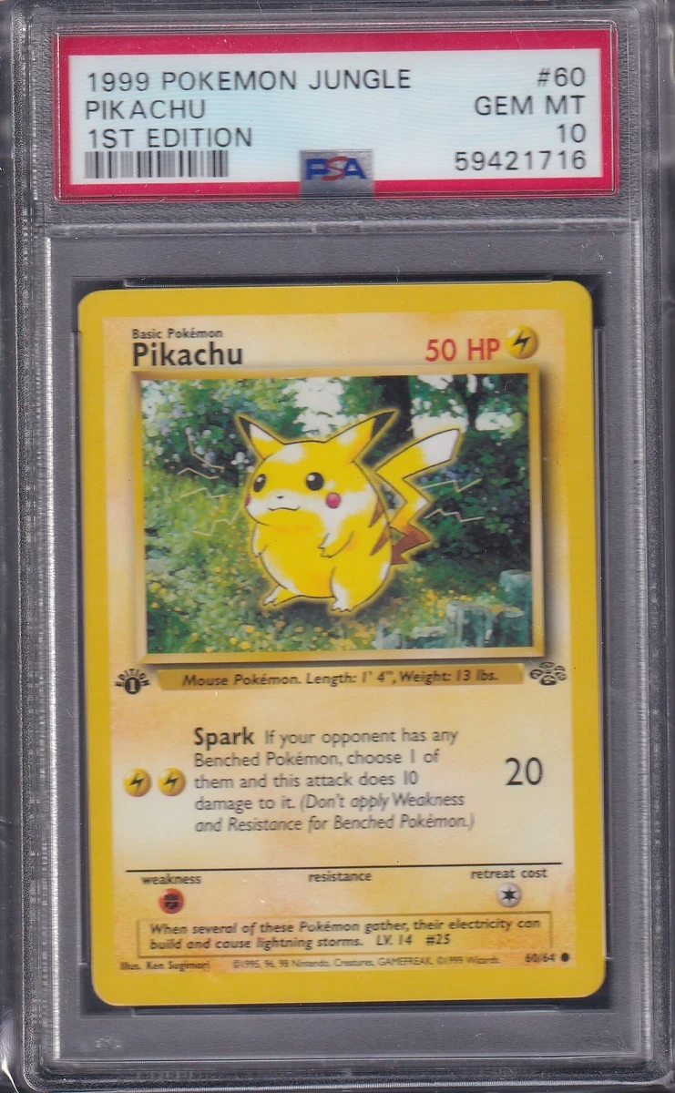 Pikachu Pokémon TCG Professional Sports Authenticator (PSA