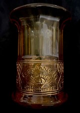 Vintage Art Deko Teebeutelablage Pompadour Pressglas