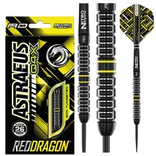Red Dragon ASTRAEUS Q4X PARALLEL Steel Tip Dart Set 26 gram 90 Tungsten