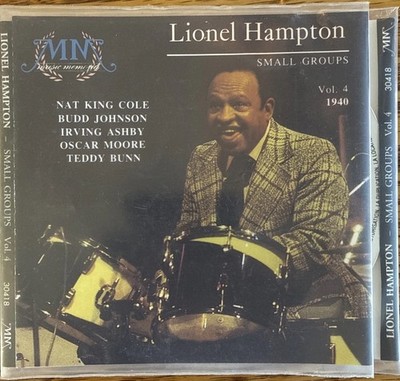 Lionel Hampton  Small Groups Vol. 4: 1940  CD (No Jewel Case) VG Condition