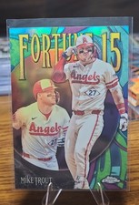 2025 Topps Chrome Update Series - Fortune 15 Mike Trout #F15-3