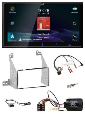 JVC USB Bluetooth 2DIN DAB Lenkrad Autoradio für Nissan Pathfinder R51 2010-2013