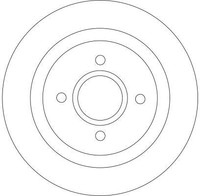 2Er Set Bremsscheiben TRW Automotive DF4251 Ford 2M5V-2A315-AA 2M5V-2A315-AB