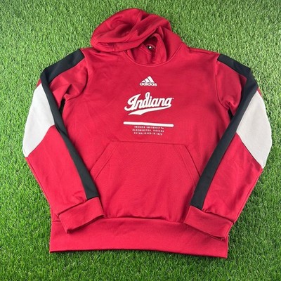 Adidas IU Indiana Hoosiers Sz Small Sweatshirt Basketball Red Team Script Logo