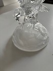 Vintage Glass Eagle Figurine Sculpture Frosted Base Lead Crystal — photo 2